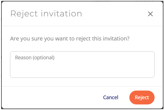 Manage your received invitations