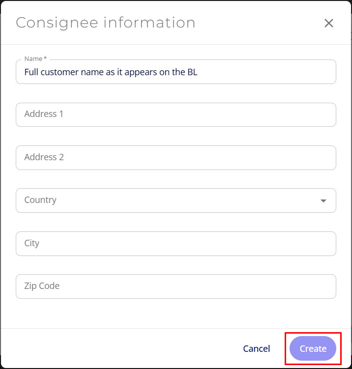 Issue a House eBL when the Consignee Is not Onboarded (SDU)